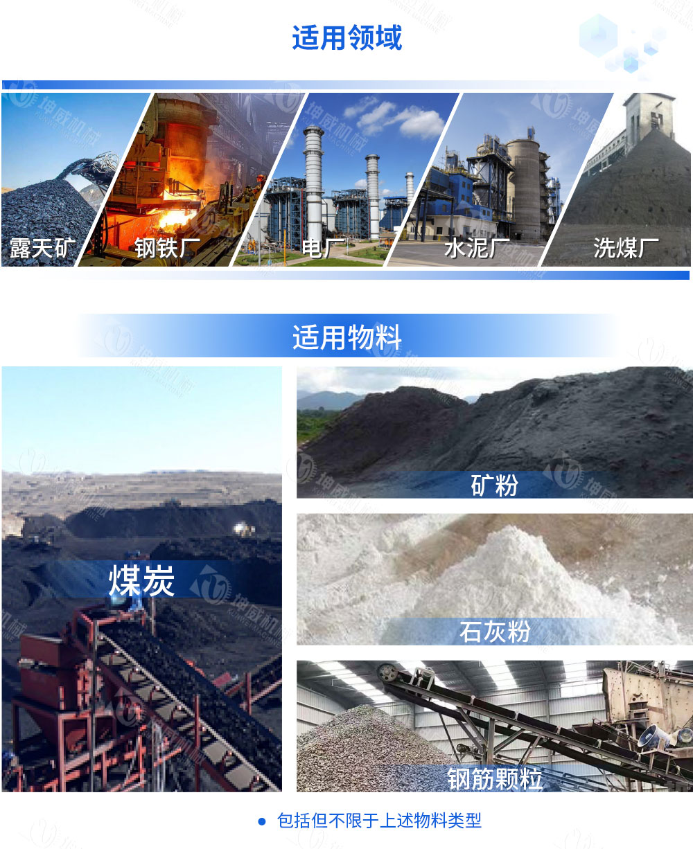 DTII帶式輸送機適用范圍